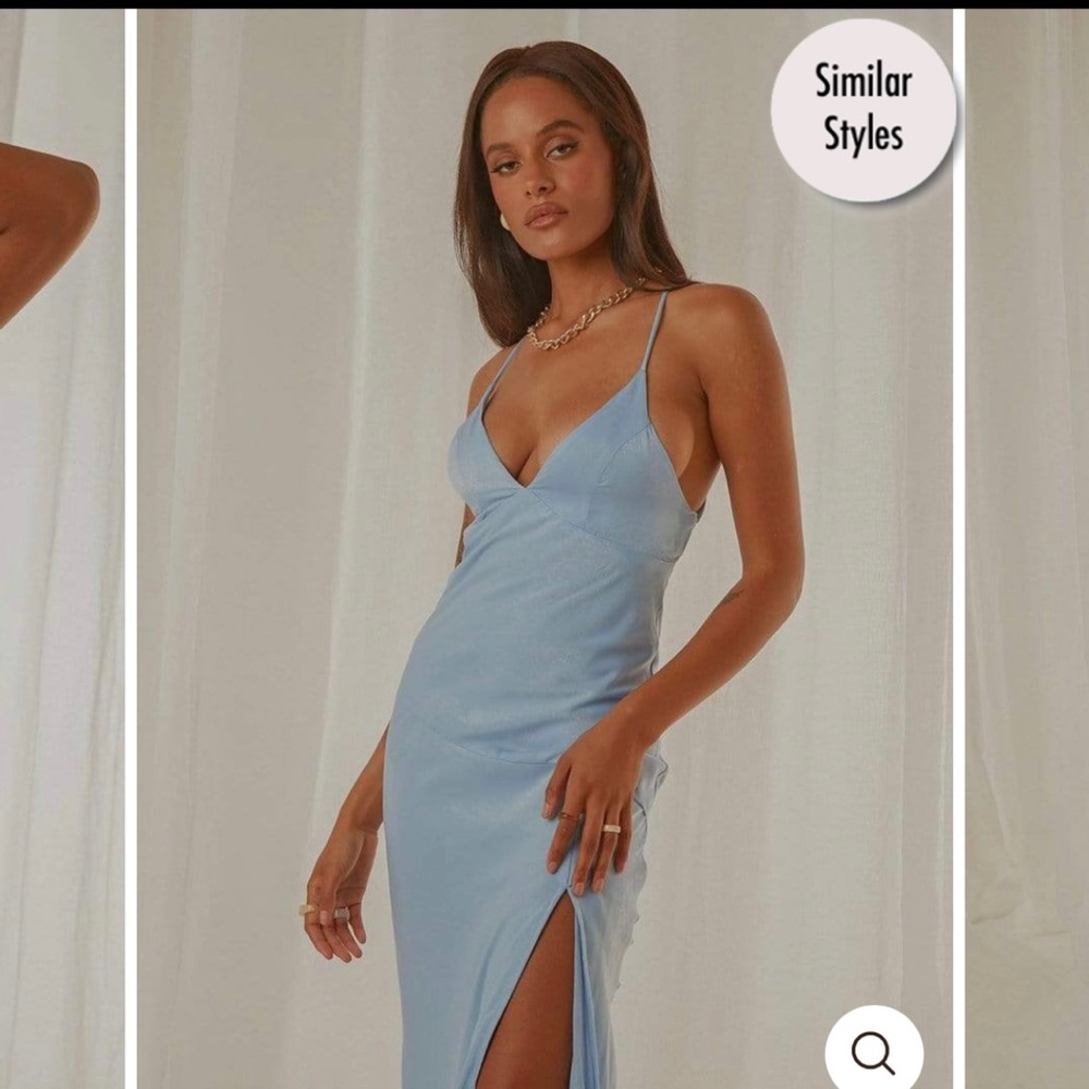 Satin midi dress